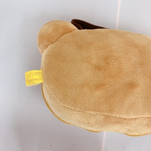 San-x Rilakkuma Face MD Pouch Braunbär Gesicht Schlafen Flauschig Punkte Plüsch Selten - Bild 16 von 24