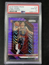 2018 Panini Prizm Purple Wave Trae Young PSA 10 Low Pop 48 Rookie RC #78 SP