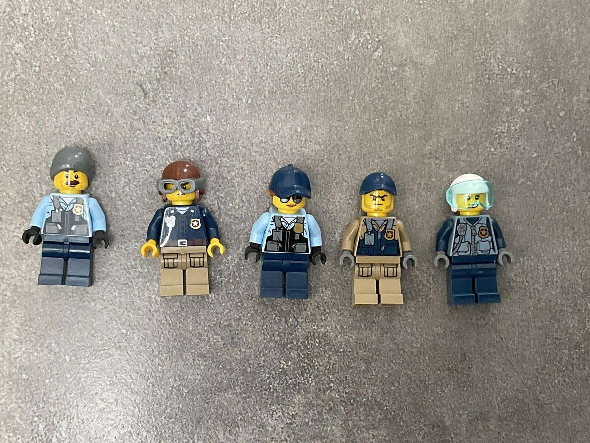 lego city RARE police minifigures bundle (5 Unique Figures) UK