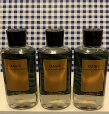 3X~ Bath & Body Works ~ OASIS ~ 3-IN-1 HAIR, FACE & BODY WASH ~ Men's Collection