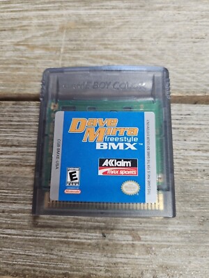 Dave Mirra FreeStyle BMX Game Boy Color Cartridge And Storage Case