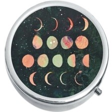 Phases Of The Moon Medicine Vitamin Pill Box