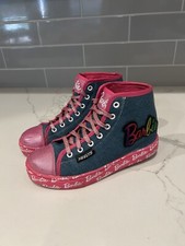 HEELYS Youth Kids Barbie Hustle High Top Wheels Skate Sneaker Shoes 3 Big Kid