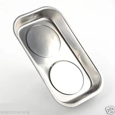 LARGE STAINLESS STEEL MAGNETIC PART SCREWS DISH HOLDER HOLDING PAN TRAY BOWL