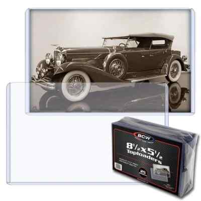 BCW 10 Supporti Per Comic, 45 RPM Record, 8 1/2 X 11 O Magazine Topload - Foto 8