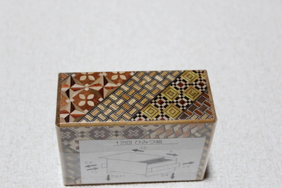 Japanese puzzle box, Yosegi secret puzzle 12 cm(4.7 inch) 12 steps — 第 3/4 张图片