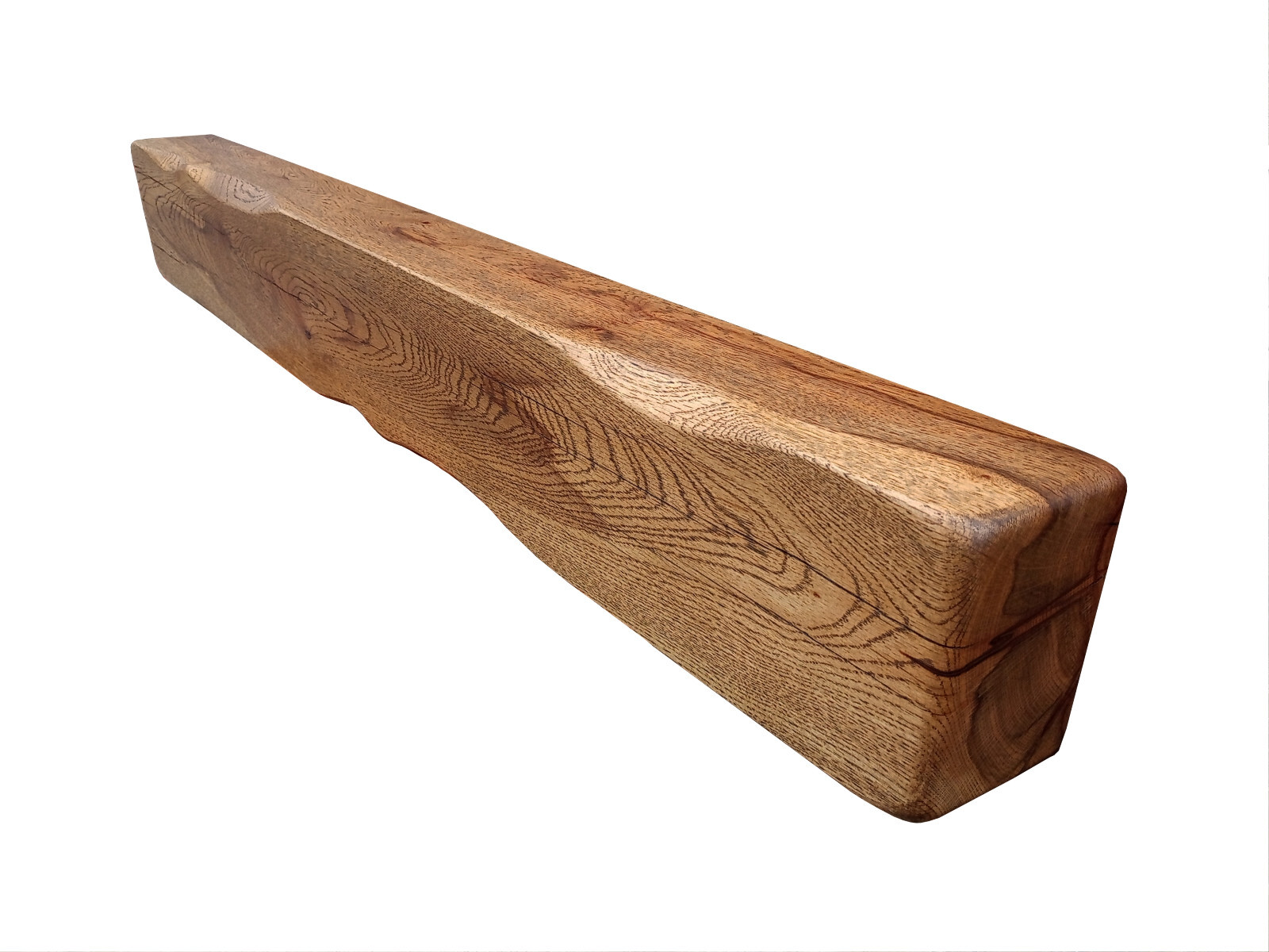 Solid Oak Beam Mantle Piece Fireplace Shelf 4 Wax colours Rustic