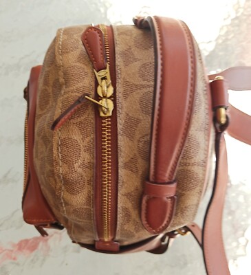 COACH 32715 SMALL Campus Cognac Signature C and Leather  display picture 3