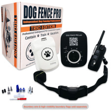 DOG FENCE PRO  CTV 3-in-1 Electric Dog Fence System  Training Remote DFP-CTV