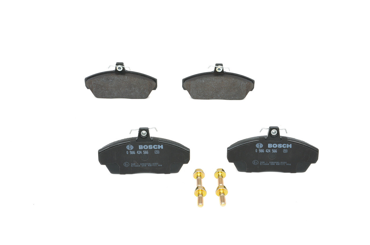 Bosch 986424566 brake pad set for GAZ and LAND ROVER disc brakes-image