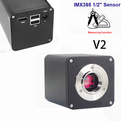 Lapsun IMX385 V2 60FPS 1080P HDMI WDR Industry C-Mount Microscope Camera Measure