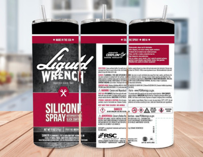 Liquid Wrench M914 Silicone Spray Multicolor Stainless Steel Tumbler - 20 Oz