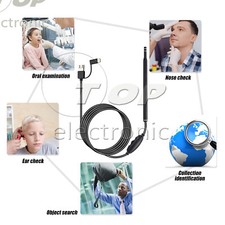 USB Endoscope 3 in1 Ear Cleaning LED Visual Ear Spoon Earpick Otoscope Camera