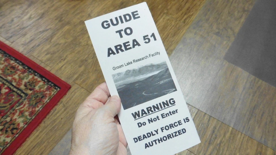 #A-50 Guide to Area 51 topographical map UFO Alien info Groom Secret Facility