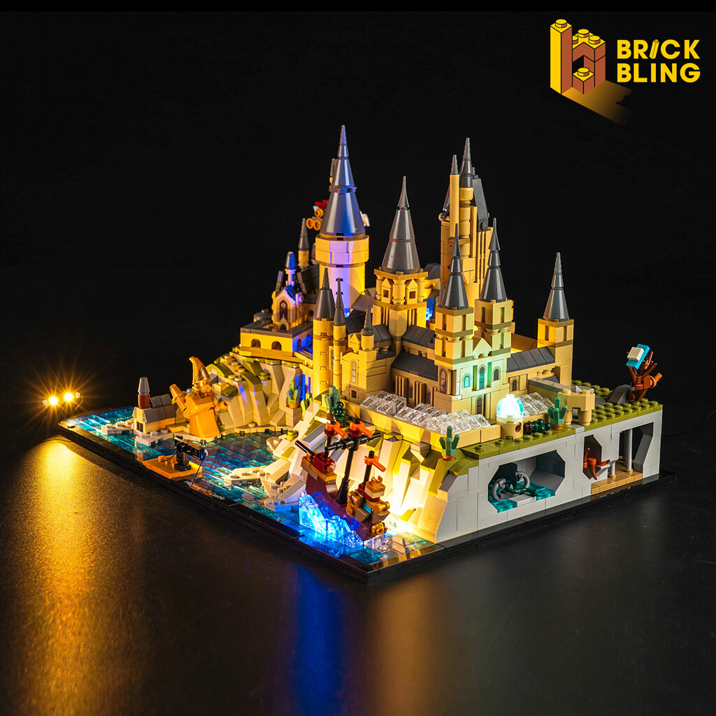 BrickBling LED Light Kit for LEGO Hogwarts Castle and Grounds
