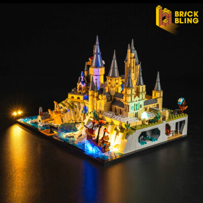 BrickBling LED Light Kit for LEGO Hogwarts Castle and Grounds 76419 (Standard)