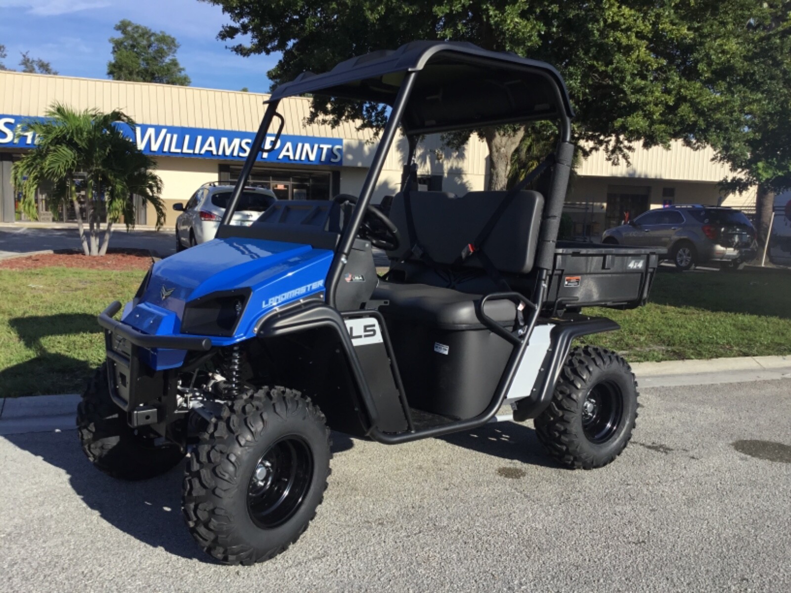 AMERICAN LANDMASTER L5 blue Gas 4x4 UTV disk brakes FAST utility golf cart