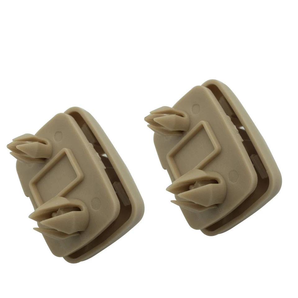 Juego de 2 clips parasol beige 8U0857562A para Audi A3 A4 A5 Q5 A7 B6 B7 B8 S4 S5 Foto 2 de 4