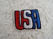 USA 1-7/8" Embroidery Iron-on Patch E7 