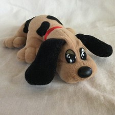 Vintage Tonka Pound Puppies Dog - 8.5" Small - Tan With Black Spots Ears