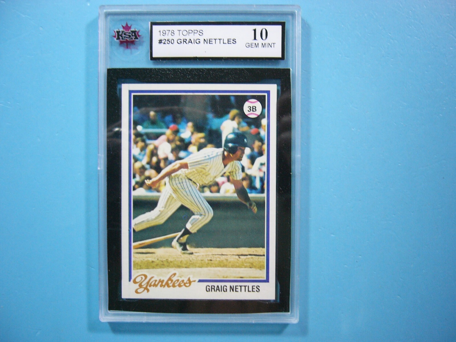 1978 Topps Craig Nettles #250 MLB Baseball Card KSA 10 Gem Mint