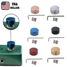 Effects Pedal Footswitch Topper With Screws Guitar Effect Foot Nail Cap 6 Colors