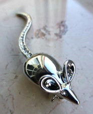 Brosche Strass silber Maus Rockabella Rockabi...