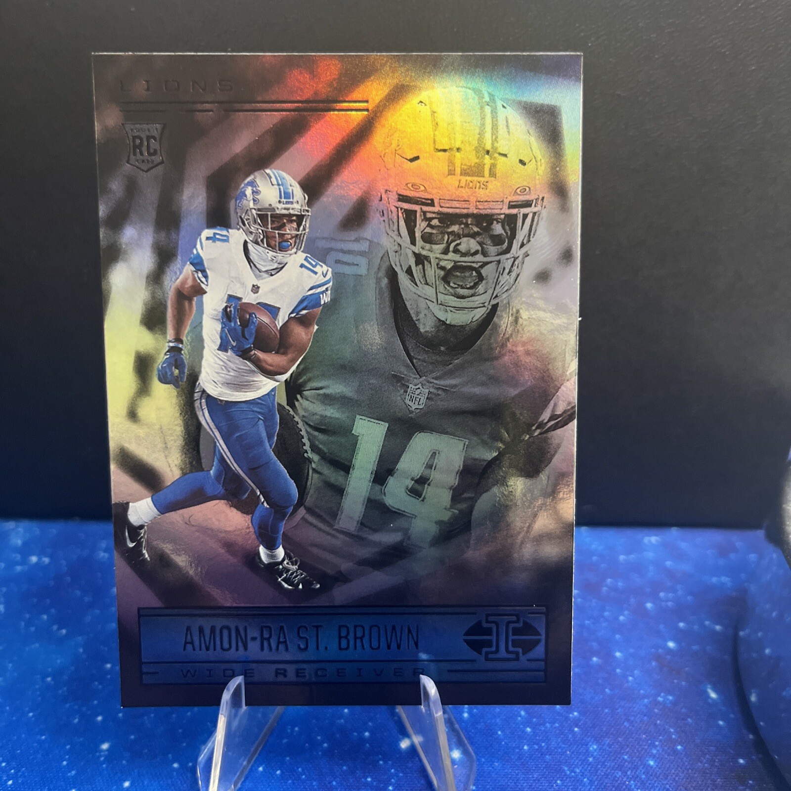 2021 Panini Illusions Football Amon-Ra St. Brown Rookie RC #86 Detroit Lions