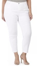 Eileen Fisher Garment Dyed Orangnic Cotton Stretch Denim Slim Ankle Jeans 24W