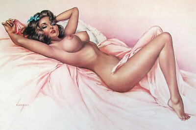 Alberto Vargas Pin-Up Kunstdruck Nr. 2 - 530 mm x 325 mm auf 310 g/m² mattem Papier