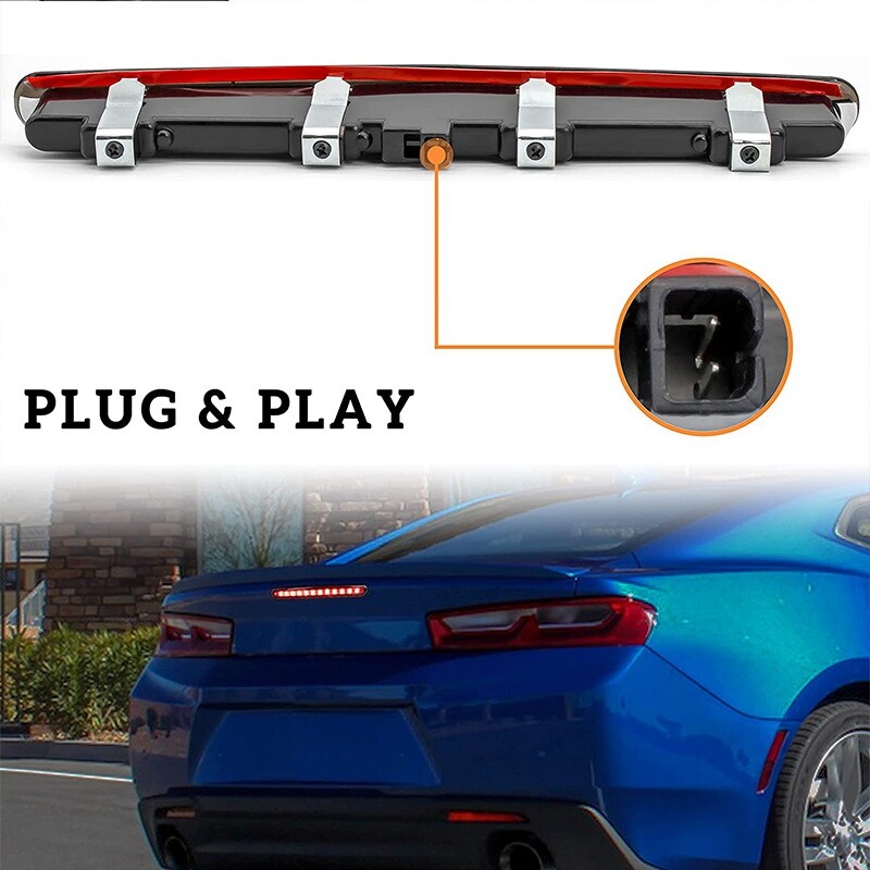 For Chevy 2016-22 Camaro ZL1/1LE Style Red-Out LED Trunk Lid Third Brake Light