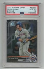 2017 Bowman Draft Chrome * Rookie Card * Pete Alonso * #BDC83 * PSA 10