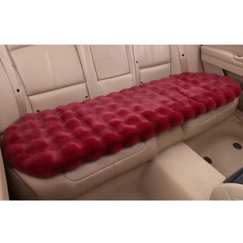Fake Rabbit Fur Winter Car Seat Cushion Front Rear Seat Cover Thick Plush Soft - Picture 26 of 36