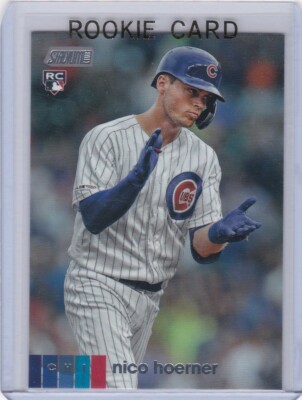NICO HOERNER ROOKIE CARD Cubs Baseball TOPPS STADIUM CLUB RC