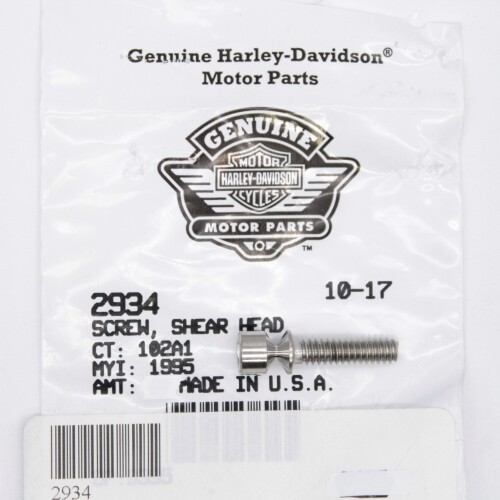 Harley-Davidson Shear Head Screw Part Number - 2934 | eBay