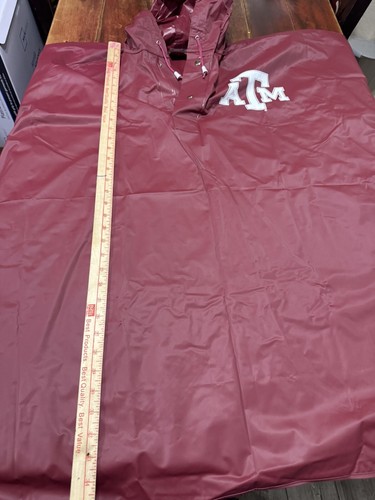 Storm Duds Texas A&M Aggies Rain Adult Poncho 100% PVC Shell Heavy Weight Nice - Picture 3 of 6
