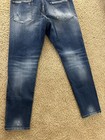 Dsquared2 Men’s Stonewashed Tapered Slim- Cut Jeans, Size 50, Blue — photo 9