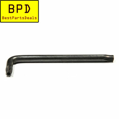 Torx T25 L Shaped Key Allen Wrench Tamper Proof 74 x 23 mm Black Finish