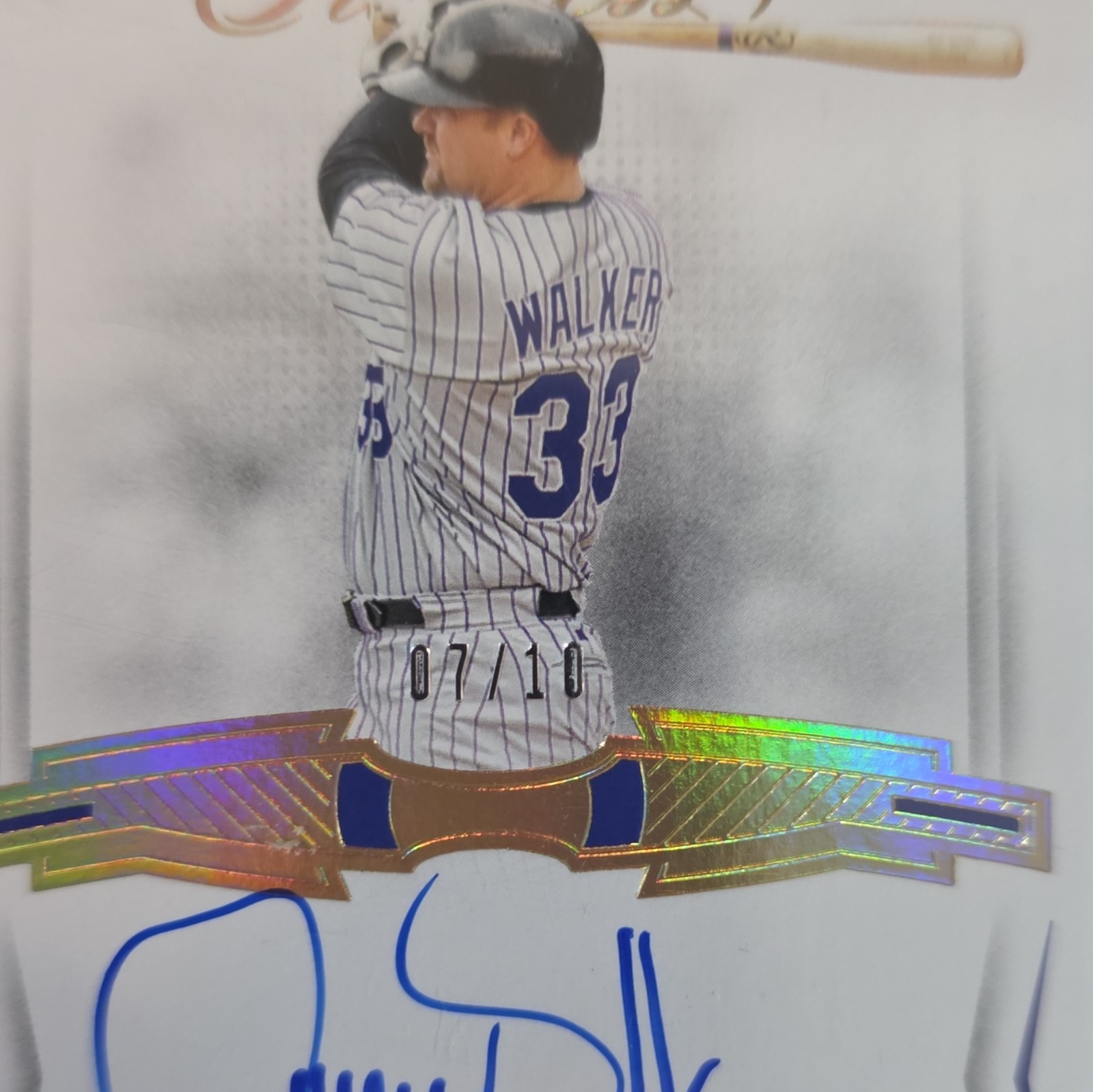 Panini 2022 Flawless Flawless Signatures Larry Walker Rockies Auto Gold /10 view 6