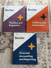 Becker CPA Exam Review Study Guide Set FAR AU...