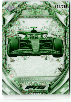 Topps Chrome Formula 1 2025 Diamond 75th Green Franco Colapinto 145/299 Rookie
