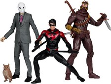 McFarlane Toys - DC Multiverse Nightwing vs Talon & Owl 7in Figure 3pk Gold...