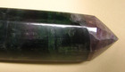 .9lb 5.25inchs GREEN/PURPLE FLUORITE TOWER (BLUE FLUORESCENT) BRAZIL #183 — photo 3