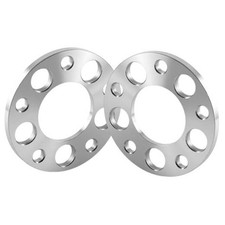 10mm 5x120mm Forged Wheel Spacers 3/8", 72.56mm Hub 10mm, No Lug Bolts silver