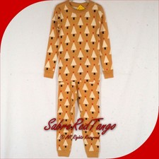 NWT HANNA ANDERSSON ORGANIC LONG JOHNS PAJAMAS WINTER TREES PRINT 110 5