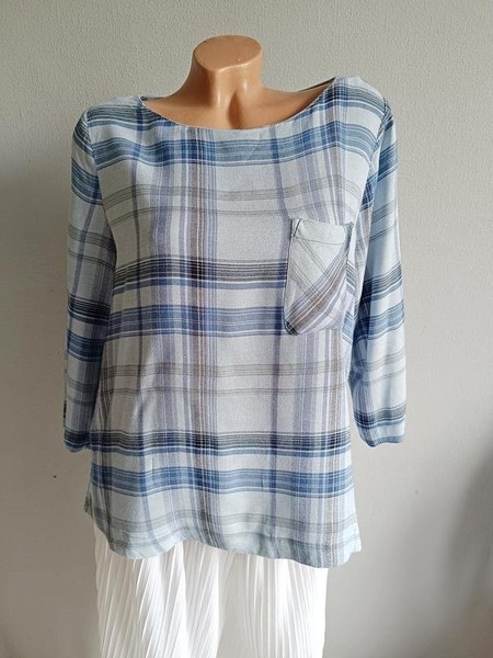 Women Laura Ashley Shirt Navy Viscose 42