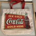 Vintage Coca Cola 90’s Ice Cold Canvas Tote Summer Bag Reusable Shopping Bag