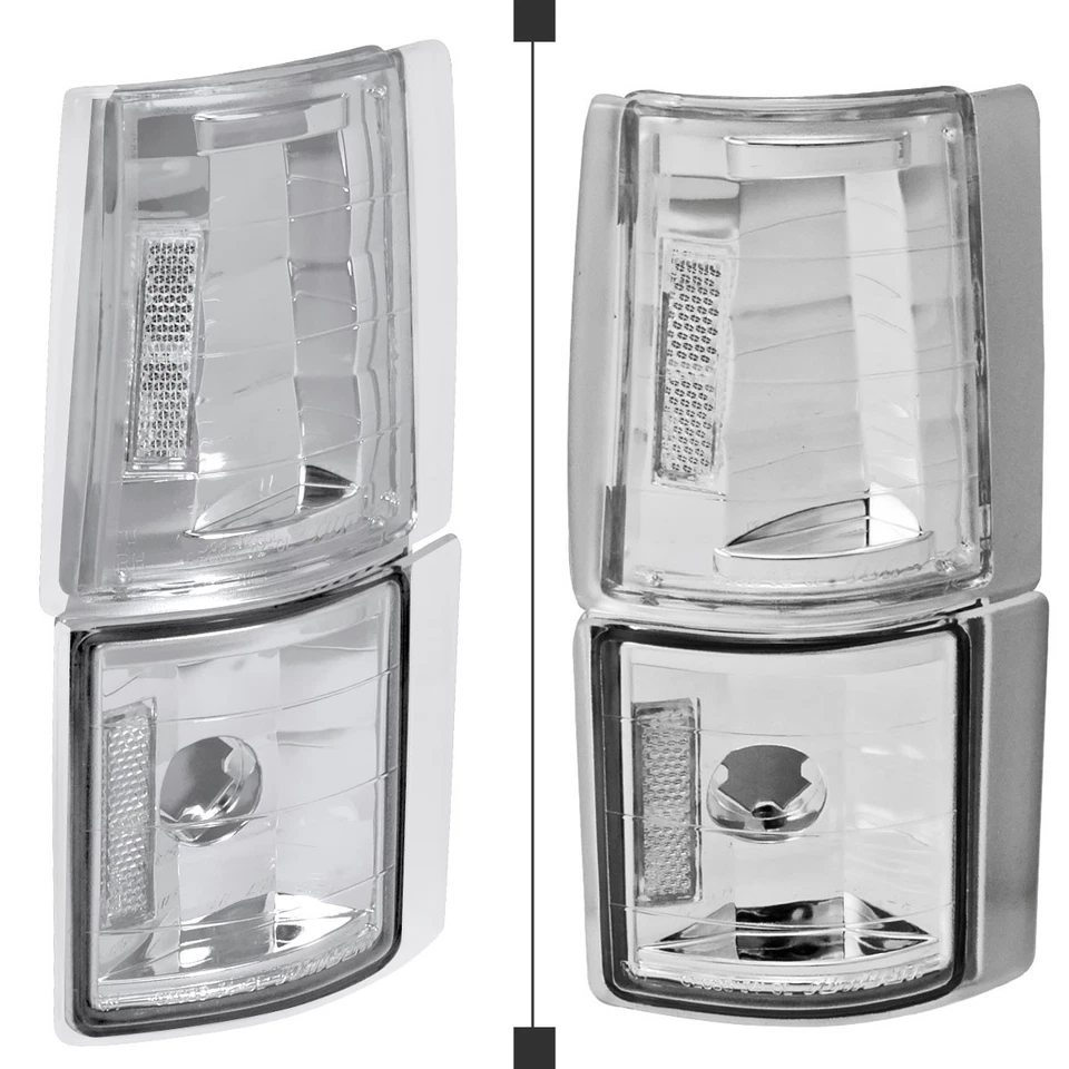 Corner Lights Fits 1994-1998 GMC Yukon Sierra C/K C10 Clear Turn Signal Lamp 4PC Foto 3 de 4