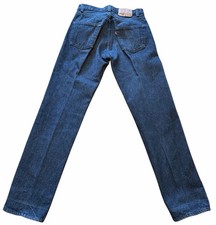 Vintage 80s Levi's 501 0658 Made in USA Black Denim Jeans Mens 30 Clean 29x31.5