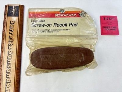 Vintage NOS Winchester Large Size screw on Recoil pad Shotgun Parts 0317388